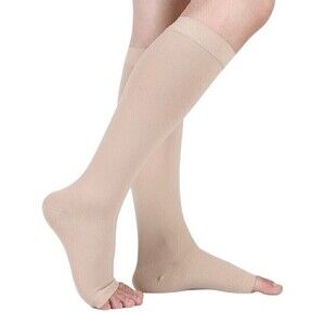 New! MGANG Compression Knee High Open Toe Unisex Socks